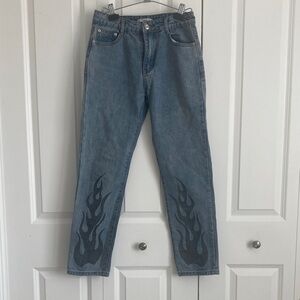 Adika Denim Jeans with Black Accents